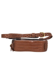 Current Boutique-Senreve - Brown Reptile "Coda" Belt Bag