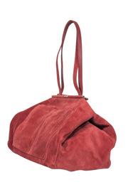 Current Boutique-Sezane - Rose Pink Suede Carryall Handbag