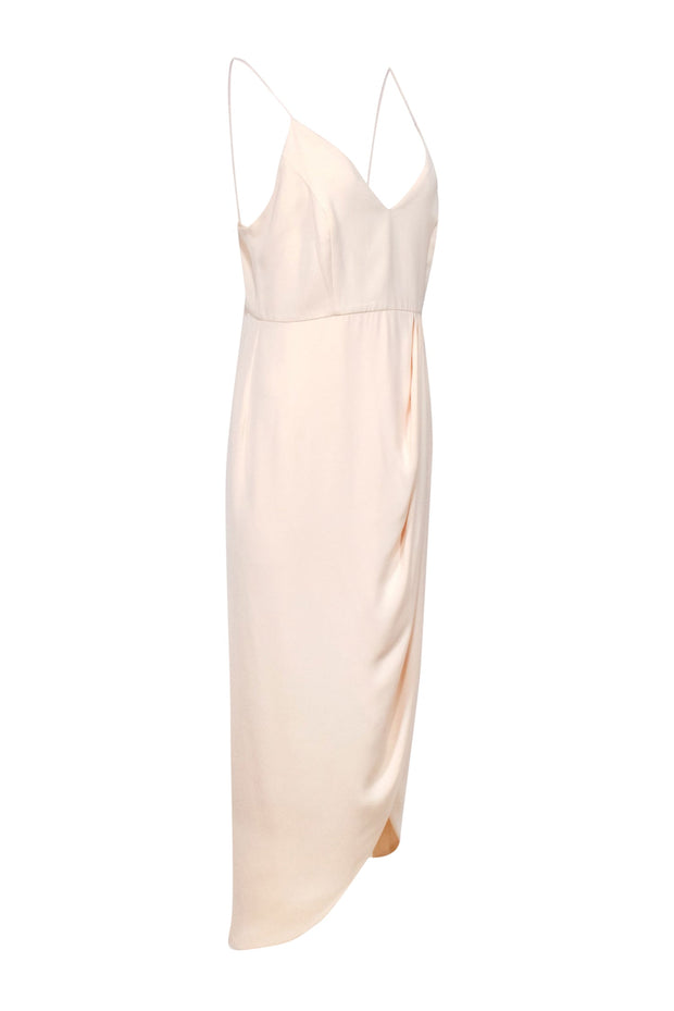 Current Boutique-Shona Joy - Cream Sleeveless Wrap-Style Maxi Dress Sz 12