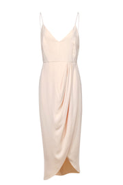 Current Boutique-Shona Joy - Cream Sleeveless Wrap-Style Maxi Dress Sz 12