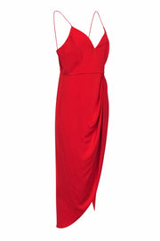 Current Boutique-Shona Joy - Red Sleeveless Wrap-Style Maxi Dress Sz 8