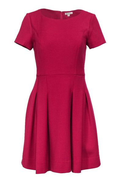 Current Boutique-Shoshanna - Berry Pink Pleated Fit & Flare Dress Sz 8