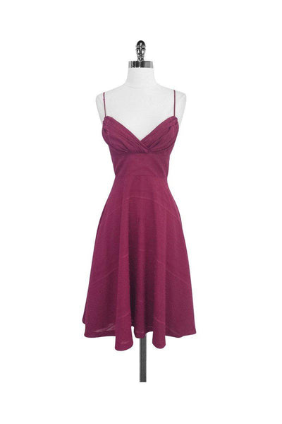 Current Boutique-Shoshanna - Berry Wool & Cotton Blend Dress Sz 2