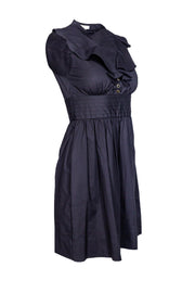 Current Boutique-Shoshanna - Black Cotton Blend Sleeveless Dress Sz 2