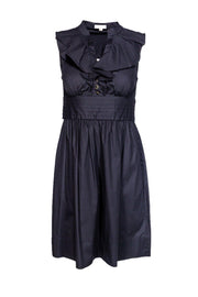 Current Boutique-Shoshanna - Black Cotton Blend Sleeveless Dress Sz 2