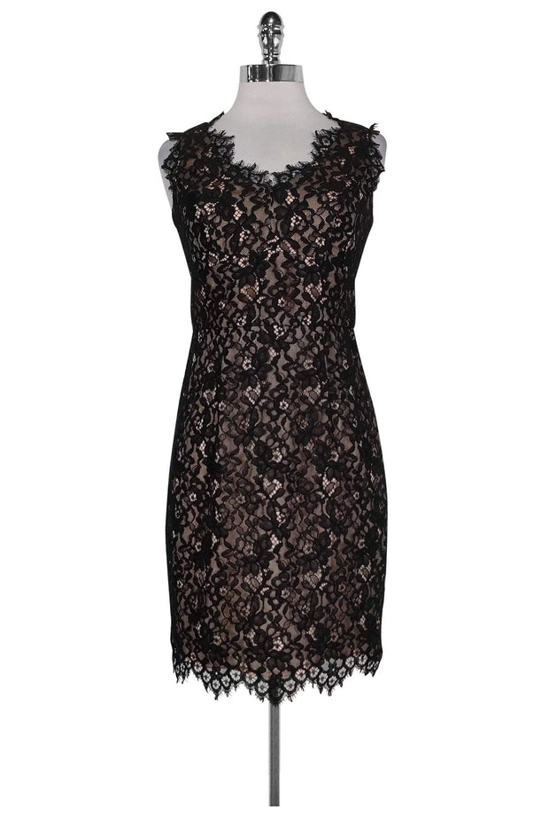 Current Boutique-Shoshanna - Black Lace Cocktail Dress Sz 0