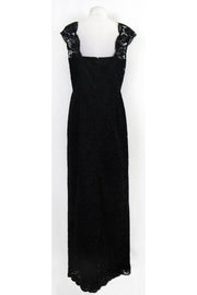 Current Boutique-Shoshanna - Black Lace Gown Sz 12
