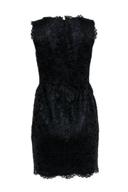 Current Boutique-Shoshanna - Black Lace Plunge Cocktail Dress Sz 8