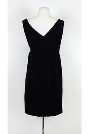 Current Boutique-Shoshanna - Black V-Neck Dress w/ Side Pleated Detail Sz 4