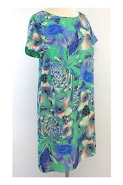 Current Boutique-Shoshanna - Blue, Mint & Coral Floral Print Dress Sz 8