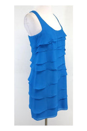 Current Boutique-Shoshanna - Blue Tiered Scoop Neck Dress Sz 2