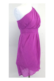 Current Boutique-Shoshanna - Fuchsia One Shoulder Drape Dress Sz 2