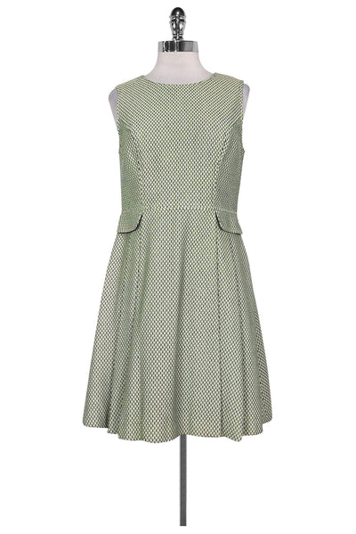 Current Boutique-Shoshanna - Green, Navy & Ivory Dress Sz 8