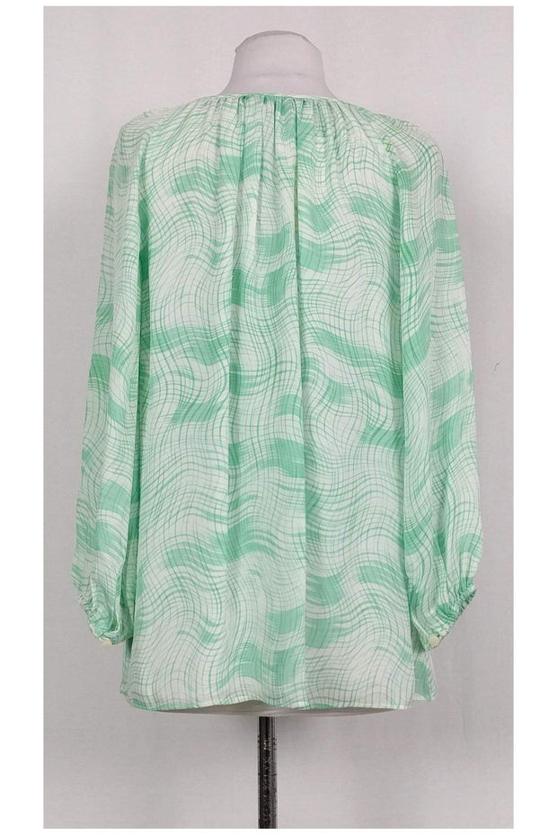 Current Boutique-Shoshanna - Green Printed Button-Up Sz 6