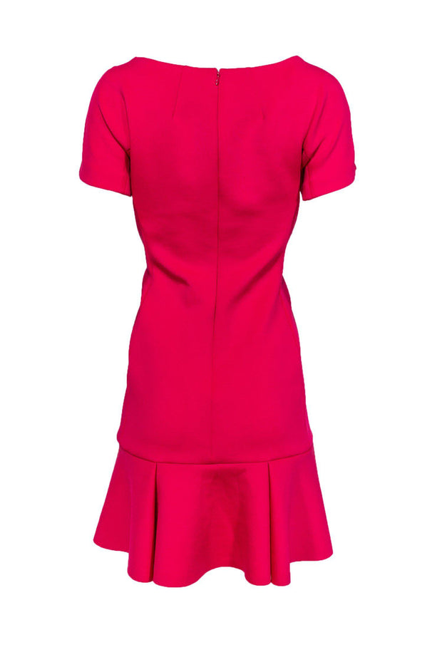 Current Boutique-Shoshanna - Hot Pink Shift Dress w/ Flounce Sz 8