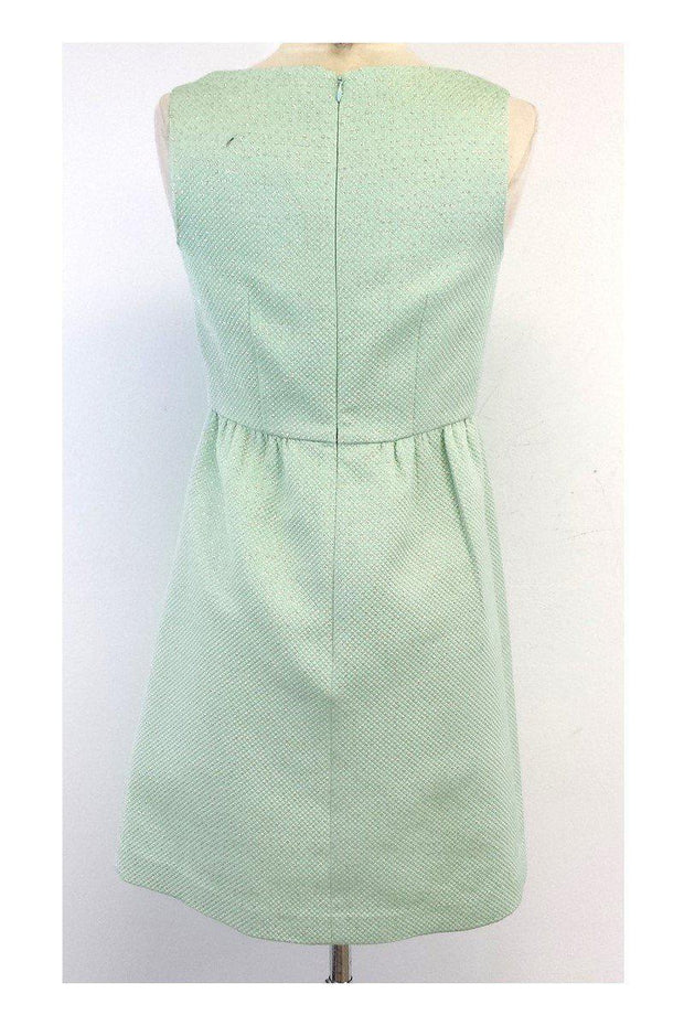 Current Boutique-Shoshanna - Mint Green & Gold Sleeveless Dress Sz 2