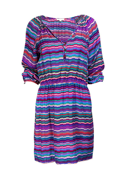 Current Boutique-Shoshanna - Multicolored Peasant Top Dress Sz 6