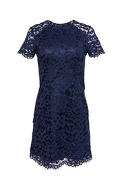 Current Boutique-Shoshanna - Navy Lace Shift Dress Sz 0