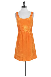 Current Boutique-Shoshanna - Orange Pleated Dress Sz 4