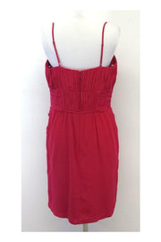 Current Boutique-Shoshanna - Pink Spaghetti Strap Gathered Bust Dress Sz 12