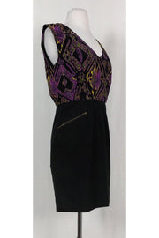 Current Boutique-Shoshanna - Purple & Black Sheath Sz 2