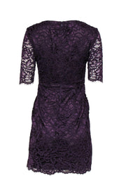 Current Boutique-Shoshanna - Purple Lace Sheath Dress Sz 0