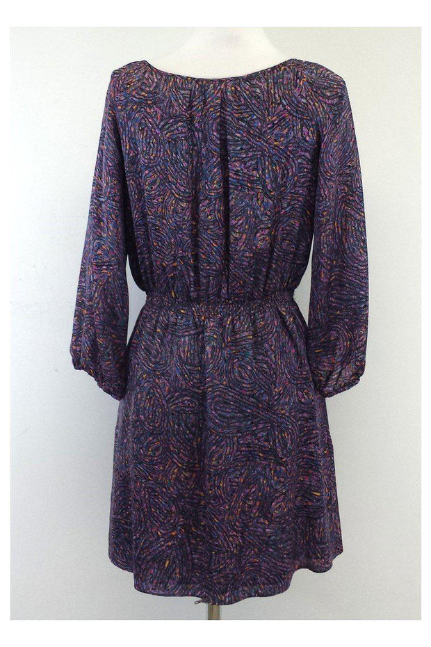 Current Boutique-Shoshanna - Purple Long Sleeve Multi-Print Dress Sz 0