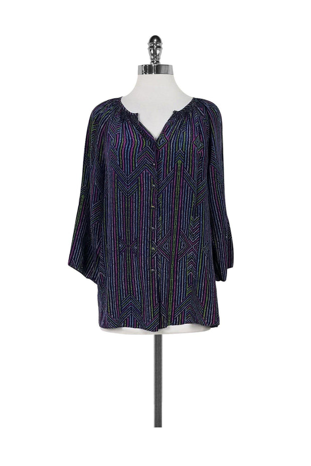 Current Boutique-Shoshanna - Purple Printed Top Sz 6