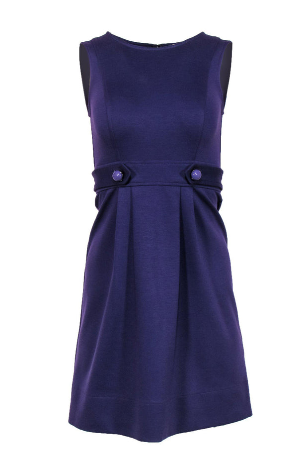 Current Boutique-Shoshanna - Purple Sleeveless Sheath Dress w/ Belted Design Sz 0