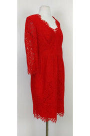 Current Boutique-Shoshanna - Red Lace Dress Sz 8