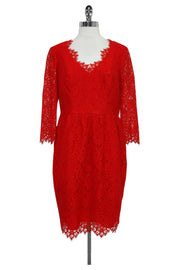 Current Boutique-Shoshanna - Red Lace Dress Sz 8