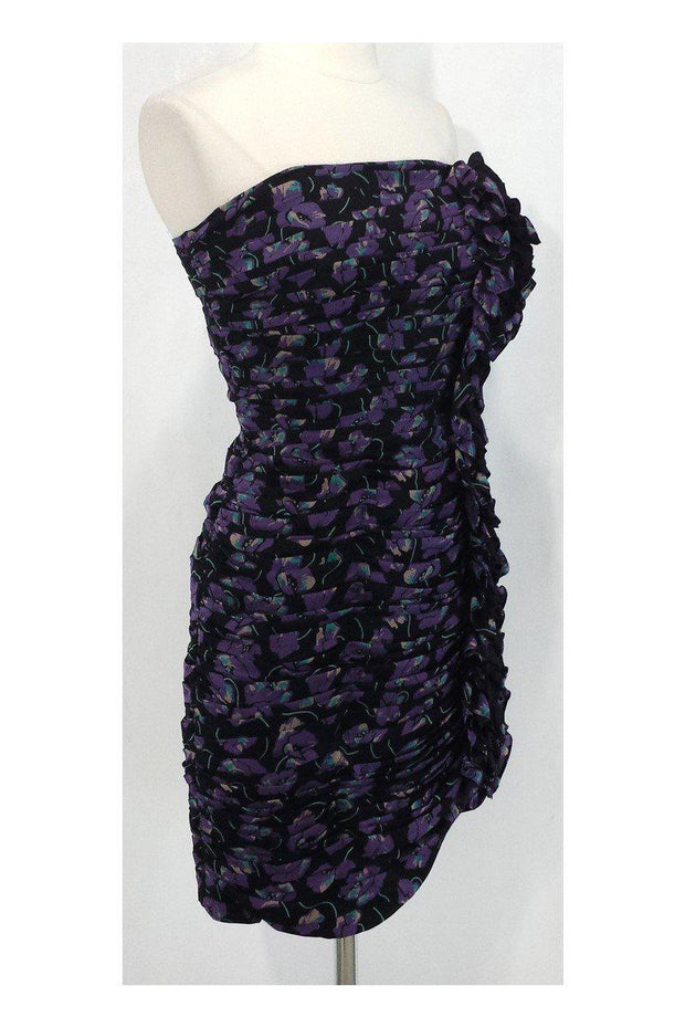 Current Boutique-Shoshanna - Silk Strapless Ruffle Dress Sz 6