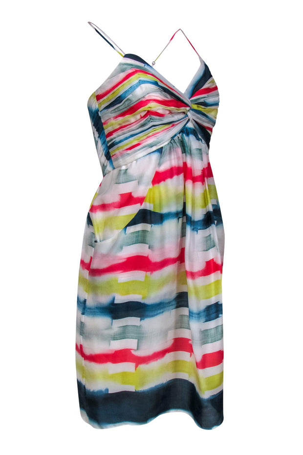 Current Boutique-Shoshanna - Tie-Dye Striped Amelie Silk Dress Sz 10
