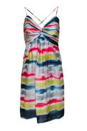 Current Boutique-Shoshanna - Tie-Dye Striped Amelie Silk Dress Sz 10
