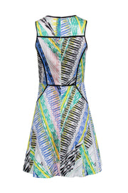 Current Boutique-Shoshanna - White & Multicolor Printed A-Line Dress Sz 2