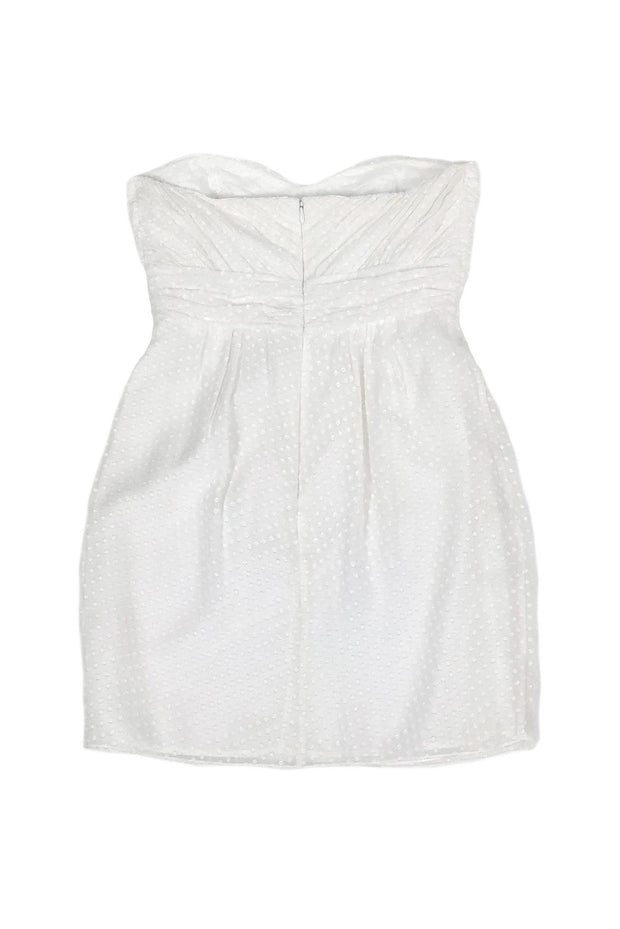 Current Boutique-Shoshanna - White Textured Strapless Dress Sz 2