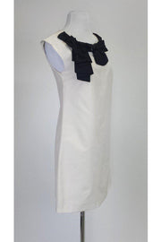 Current Boutique-Shulami - Cream & Black Dress w/ Bow Detail Sz M