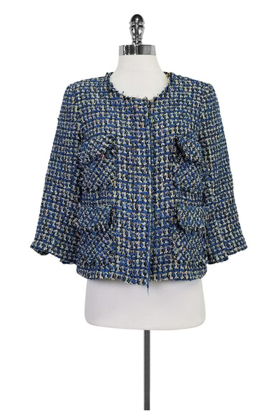 Current Boutique-Smythe - Blue Tweed Jacket Sz 8