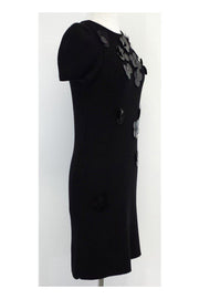 Current Boutique-Sonia Rykiel - Black Embellished Cotton Sweater Dress Sz M