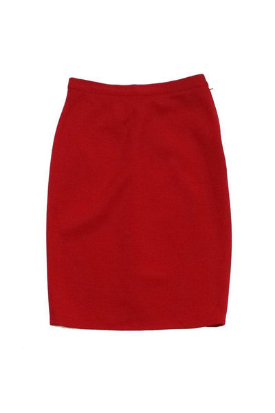 Current Boutique-Sonia Rykiel - Vintage Red Wool Skirt Sz 8