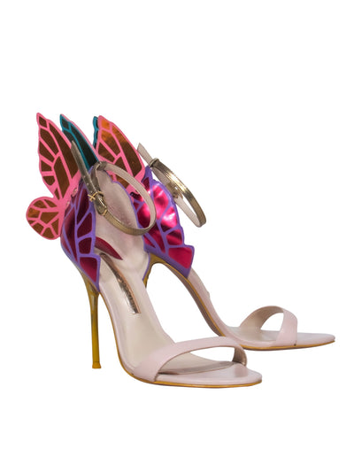 Current Boutique-Sophia Webster - Purple, Pink, & Yellow Strappy Butterfly Heels Sz 6.5