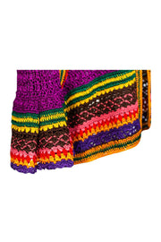 Current Boutique-Spencer Vladimir - Multicolored Crop Knit Cardigan Sz XS