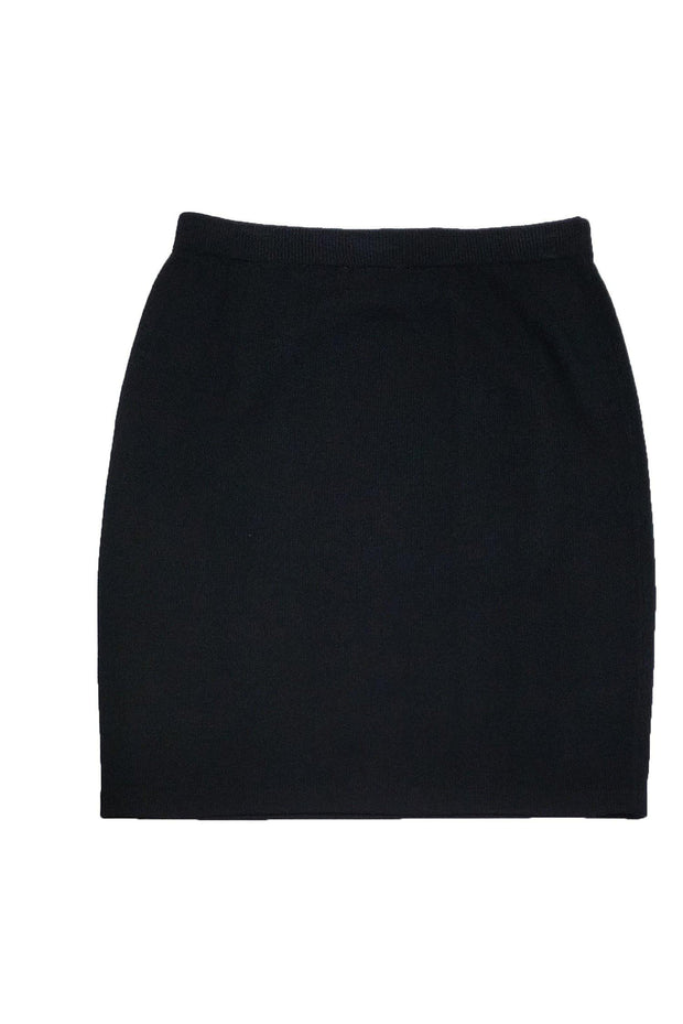 Current Boutique-St. John - Black Knit Skirt Sz 12