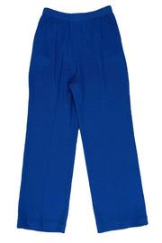 Current Boutique-St. John - Blue Knit Trousers Sz 6