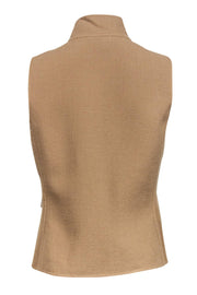 Current Boutique-St. John - Camel Wool Zip Up Vest Sz 4