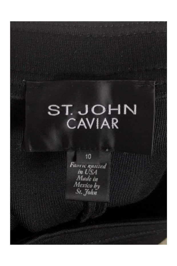 Current Boutique-St. John Caviar - Black Skinny Trousers Sz 10