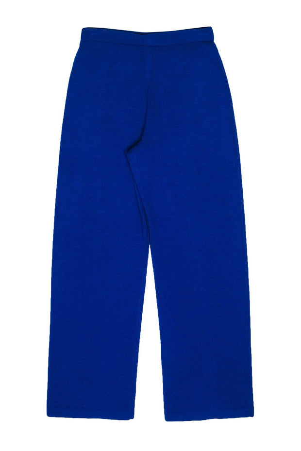 Current Boutique-St. John - Cobalt Blue High-Waisted Straight Leg Pants Sz 4