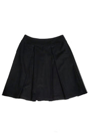Current Boutique-St. John Collection - Black Flared Mesh Skirt Sz 8