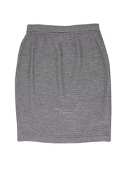 Current Boutique-St. John Collection - Black & Grey Knit Skirt Sz 2