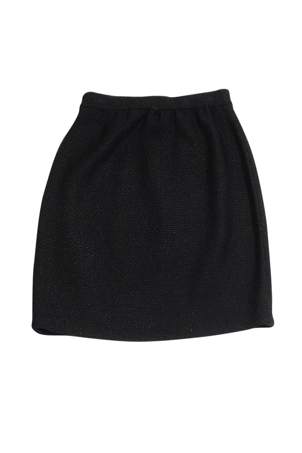 Current Boutique-St. John Collection - Black Knit Pencil Skirt Sz 8